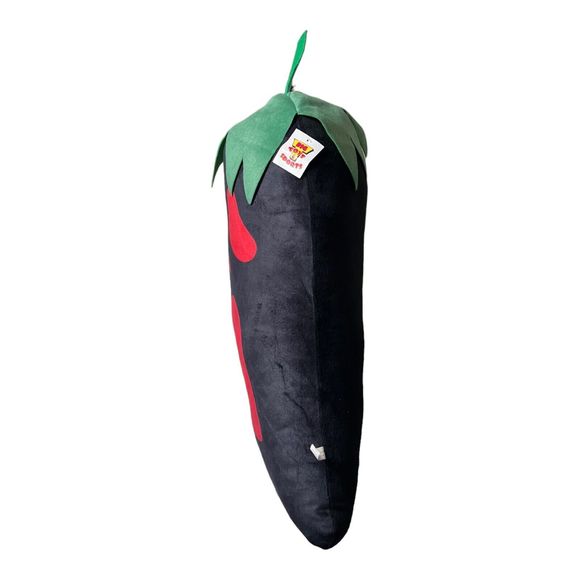 Scream Ghost Face 20" Crazy Chili Pepper Black /Red Stuffed Hot Pepper Plush NWT - Picture 3 of 5